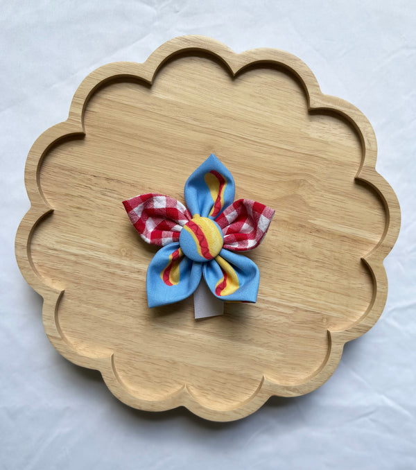 Mix and Match 4th of July Hot Dog Flower Bow Tie