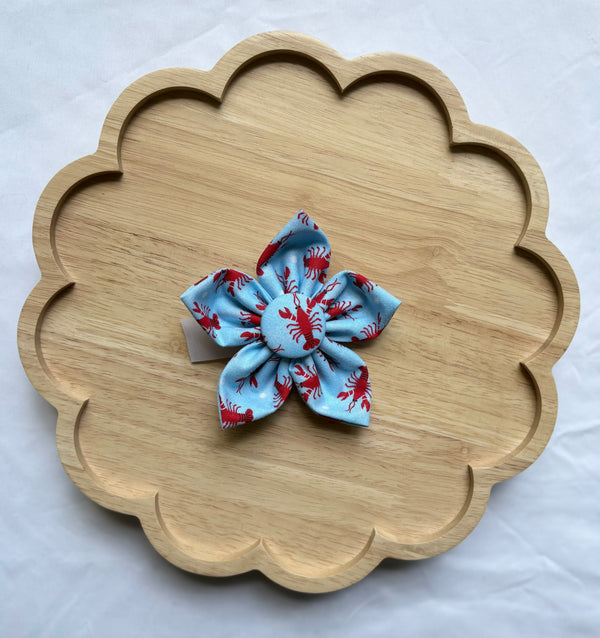 Lobster Dreams Dog Flower Bow Tie