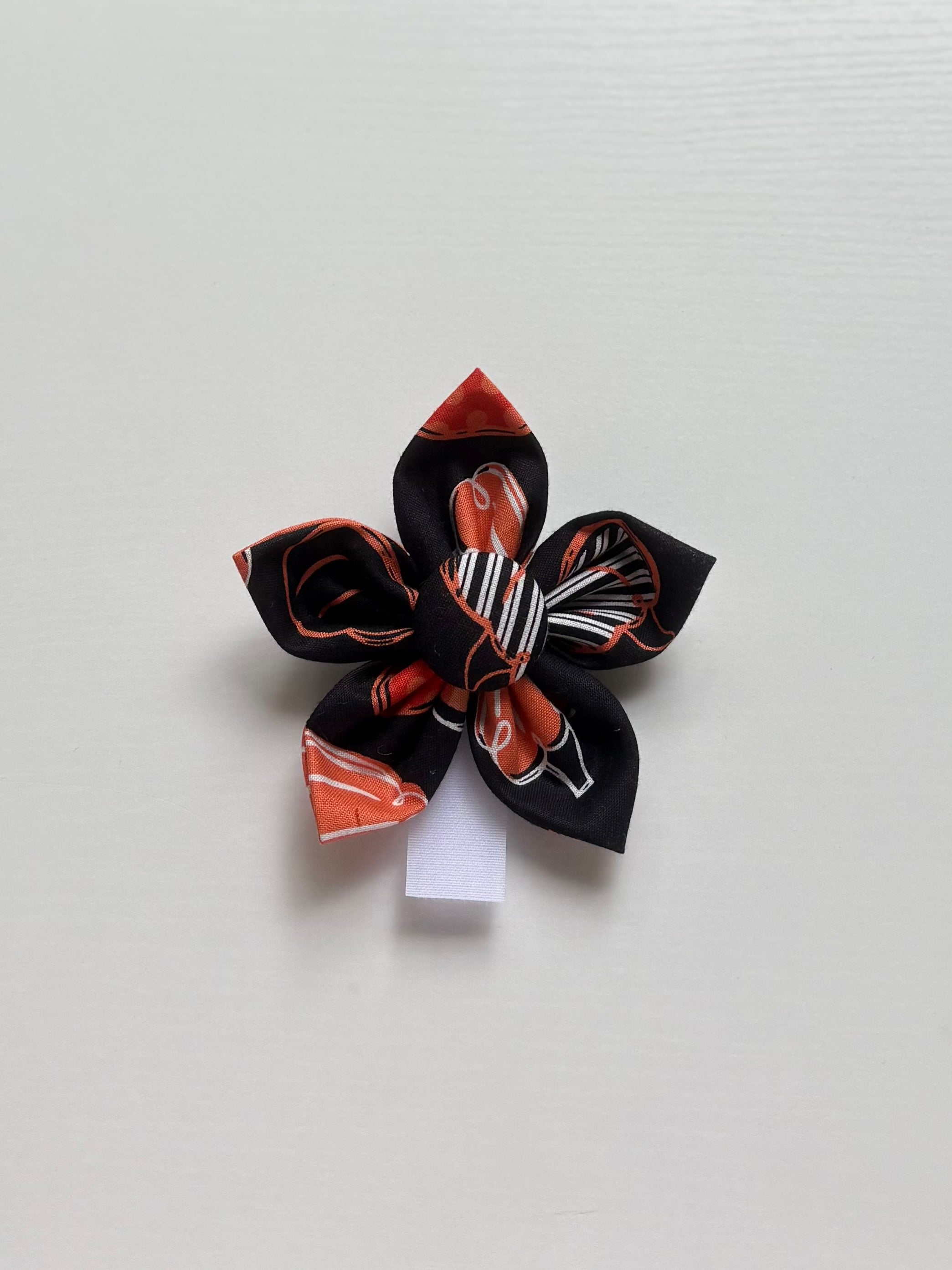 Pattern Halloween Pumpkin Dog Flower Bow Tie