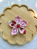Strawberry Mix and Match Dog Flower Bow Tie