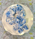 Mother’s Day Blue Floral Dog Bow Tie and Scrunchie Set