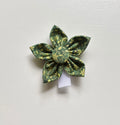 Green Merry Noel Dog Flower Bow Tie