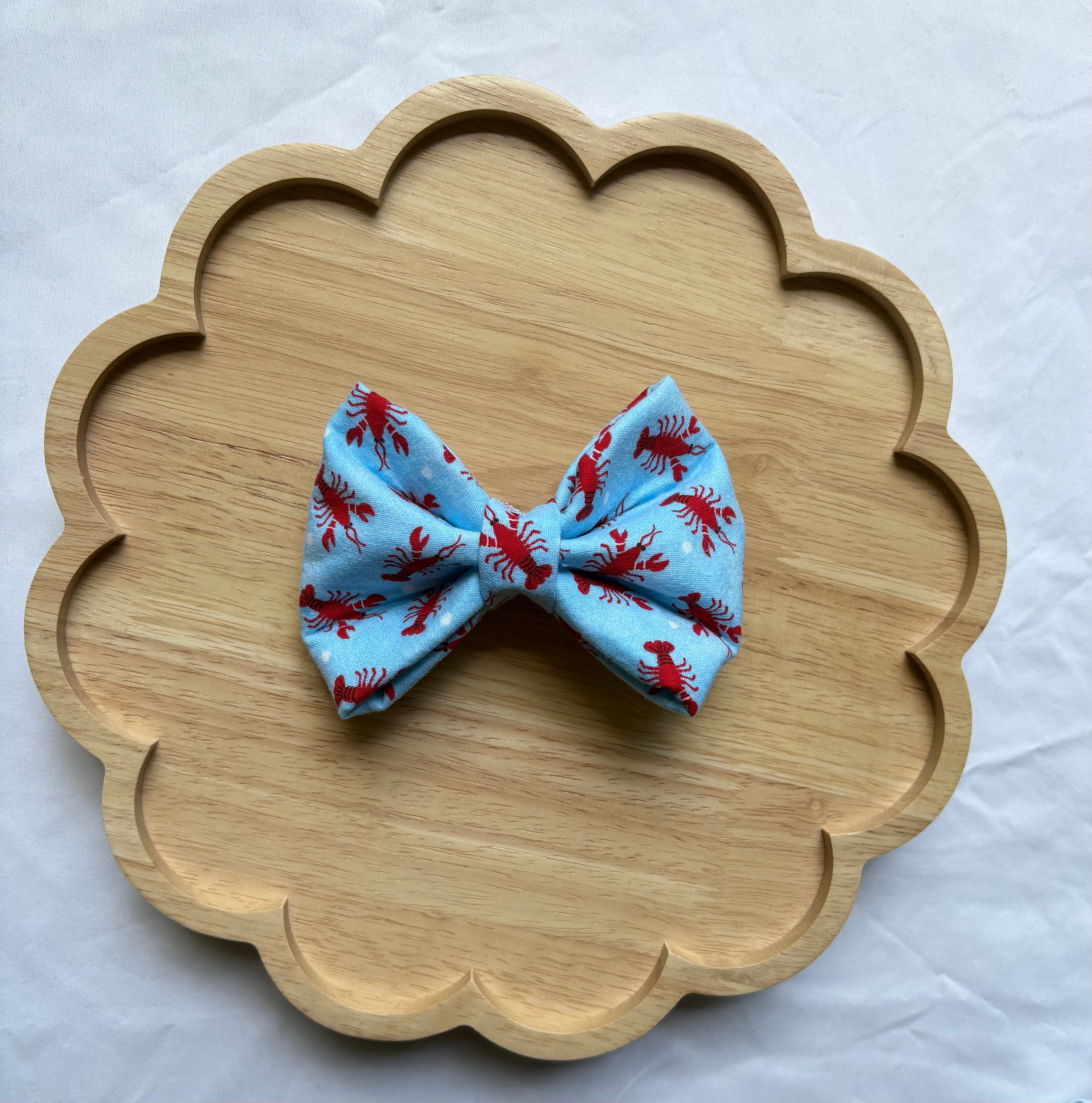 Structured Lobster Dog Bow Tie