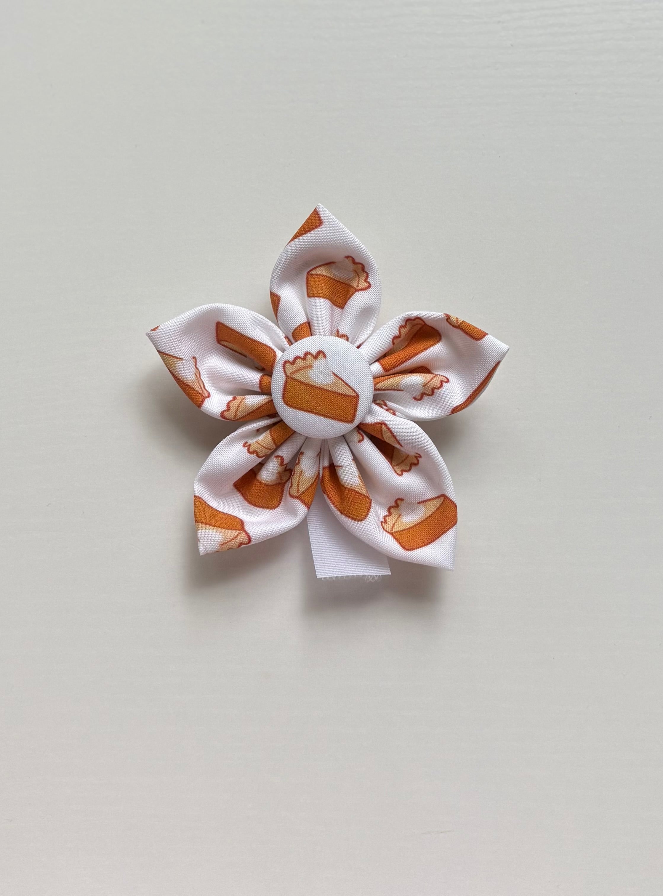 Pupkin Pie Dog Flower Bow Tie