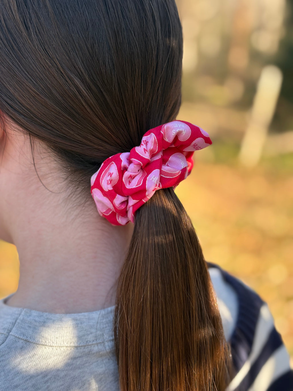 Candy Heart Scrunchie